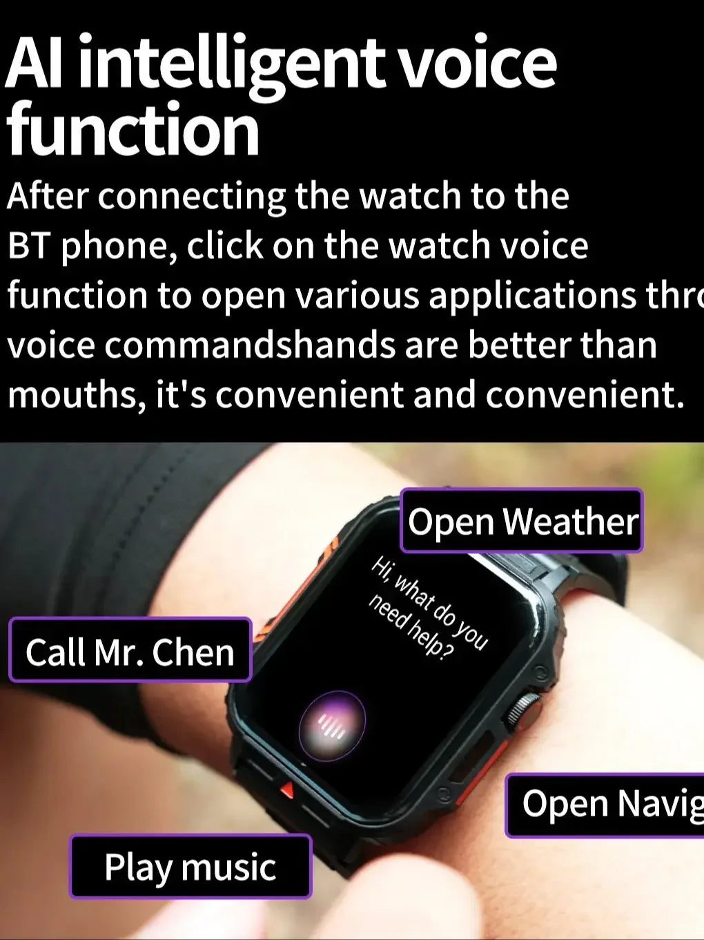 Xiaomi novo Smart Watch masculino feminino AMOLED Tela Touch Full GPS Monitor de Saúde IP68 à prova d'água Chamada Bluetooth Smart Watches