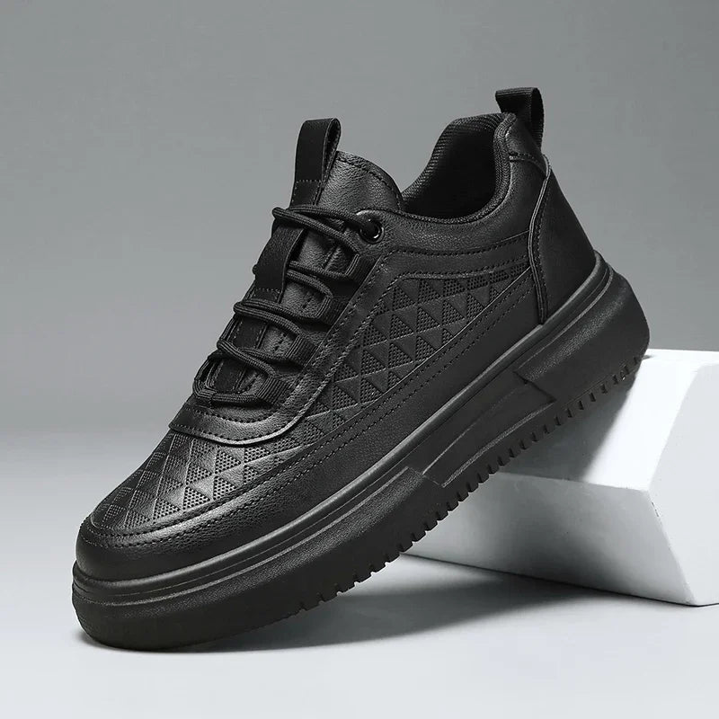 Plataforma ao ar livre Homens Tênis Casuais Moda Sapatos de Corrida Brancos Respiráveis Sapatos Esportivos Masculinos Sapatos de Caminhada Leve Tênis