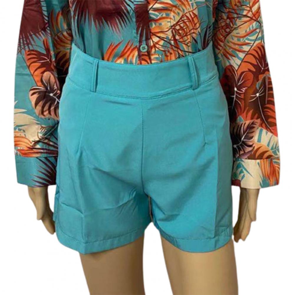 Shorts Femininos Bottoms Hot Pants Verão Chic Cor Sólida Zíper Traseiro Hot Pants Cintura Alta Cor Sólida Zíper Traseiro Slim Shorts