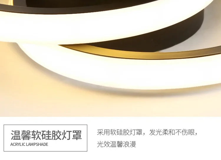 3 Cor Clara LED Lâmpada de Teto Moderna Regulável Lustre de Quarto Luzes de Teto Para Sala de Jantar Sala de Estar Lâmpada de Corredor Nórdico