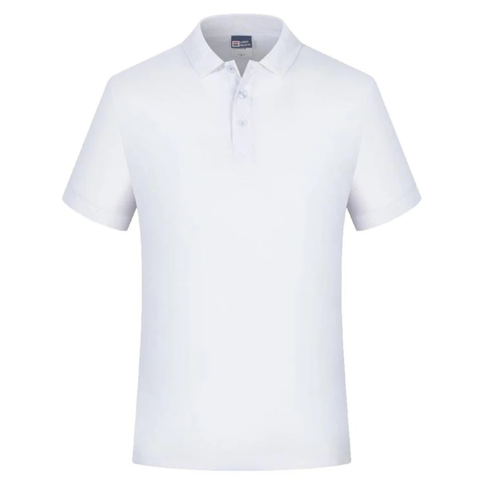Camiseta Polo Masculina de Manga Curta Em Branco Branco Camisas de Colarinho Preto Camiseta Casual Roupas de Verão Para Homens Camisetas Polos Pour Hommes