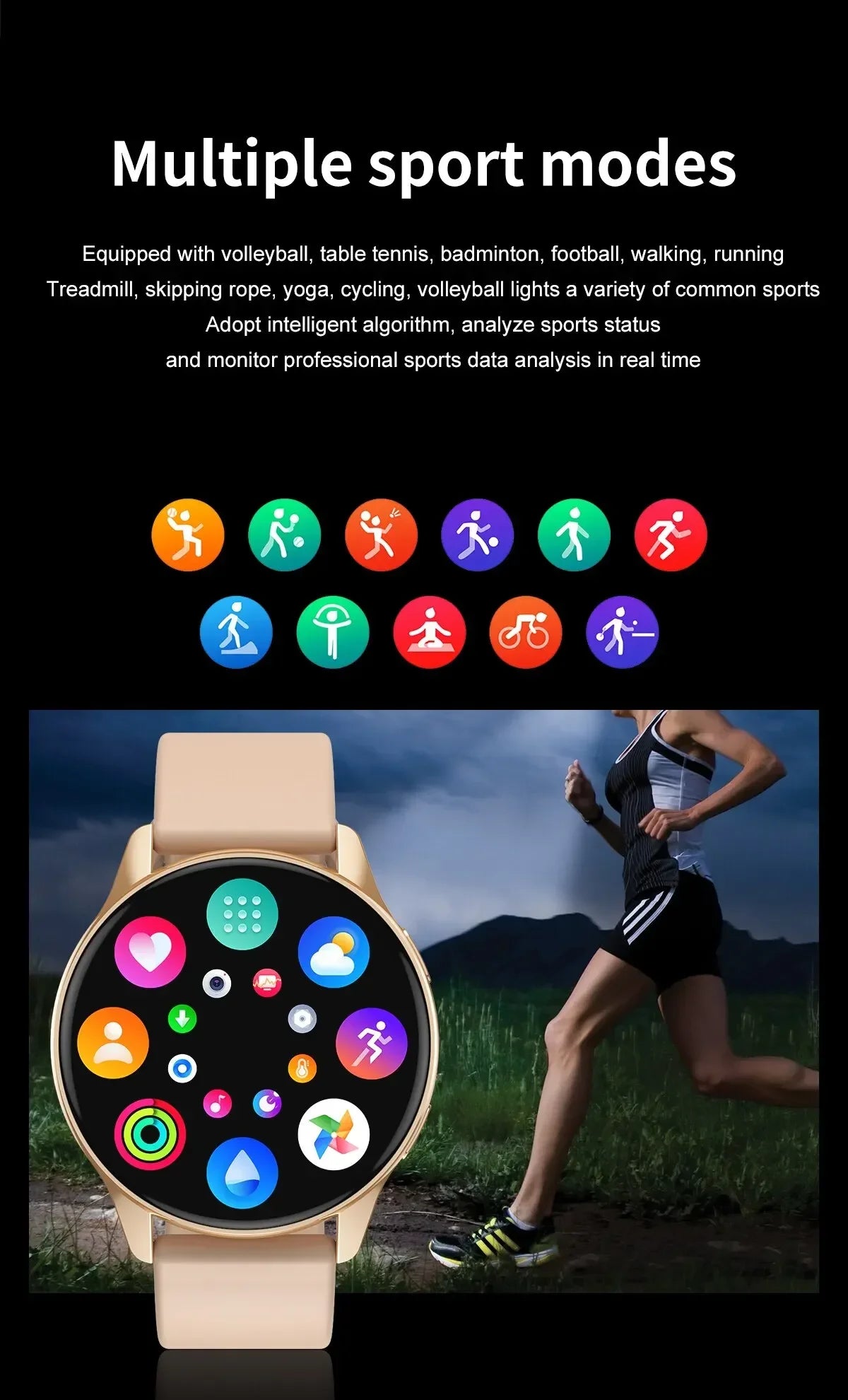 Relógio Inteligente Xiaomi NFC 2024 para Chamadas Bluetooth à Prova d'Água, Relógio Inteligente Masculino e Feminino, Bracelete Fitness com Face de Relógio Personalizada