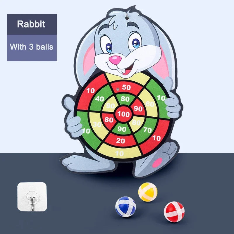 Jogos Educativos Dart Board Baby Toy Stickey Ball Dart Indoor Sports Child Montessori Games para crianças de 3 a 7 anos