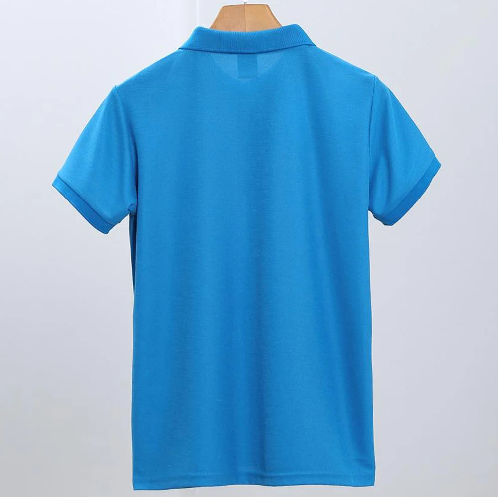 Camiseta Polo Masculina de Manga Curta Em Branco Branco Camisas de Colarinho Preto Camiseta Casual Roupas de Verão Para Homens Camisetas Polos Pour Hommes