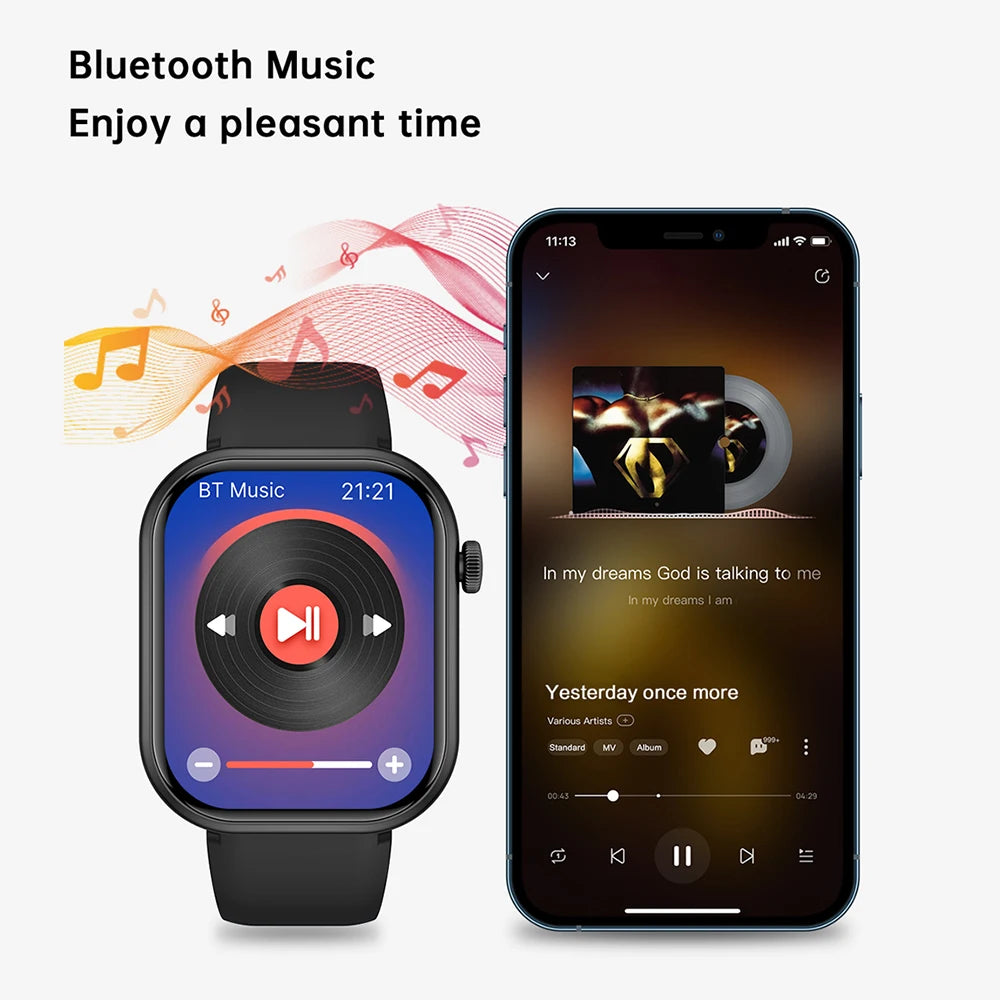 Relógio Inteligente 2025 para Mulheres, Tela Sensível ao Toque Completa, Chamada Bluetooth, À Prova d'Água, Relógio Fitness Esportivo, Smartwatch Lady Reloj Mujer