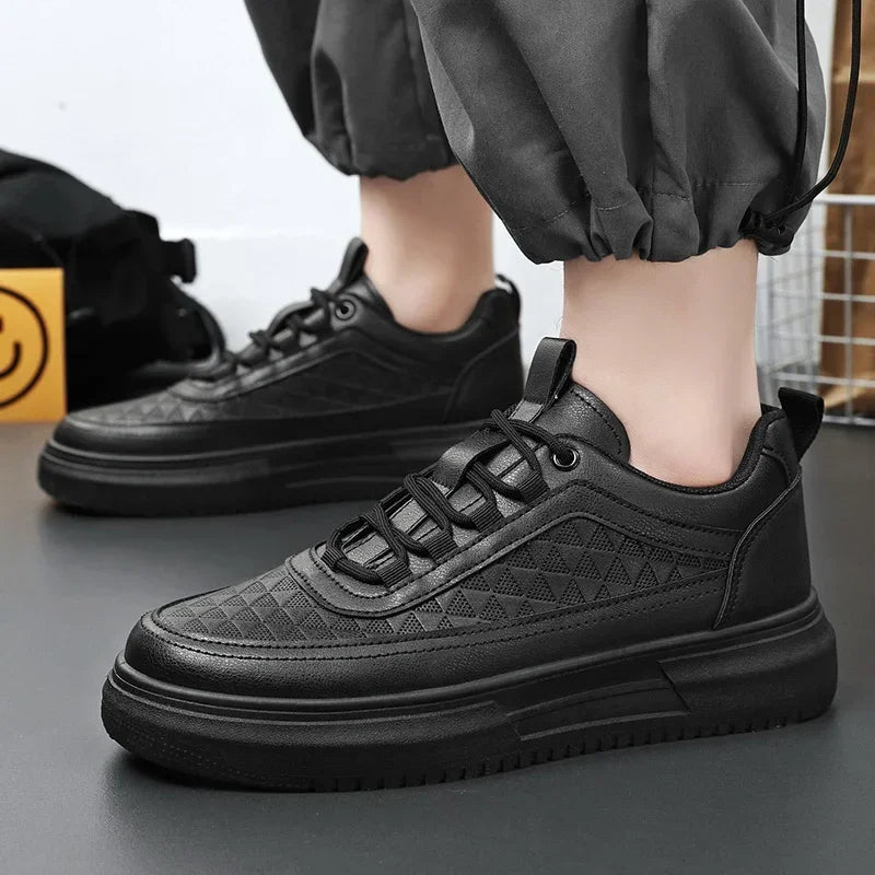 Plataforma ao ar livre Homens Tênis Casuais Moda Sapatos de Corrida Brancos Respiráveis Sapatos Esportivos Masculinos Sapatos de Caminhada Leve Tênis