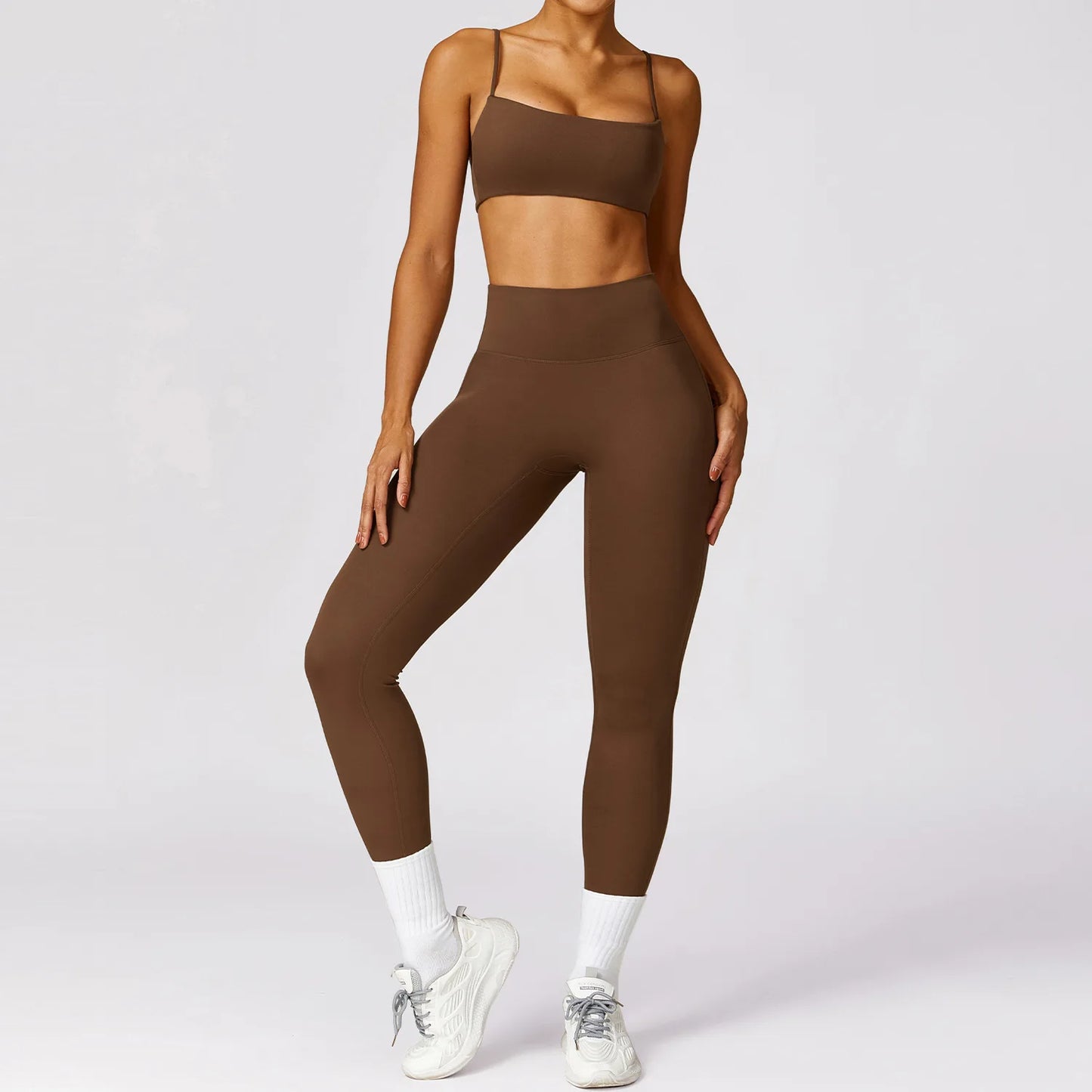Sexy Fitness Treino Mulheres Conjunto de Ioga Treino Sem Costura Sportswear Roupas de Ginástica Sutiã Esportivo Top Leggings de Cintura Alta Ternos Esportivos