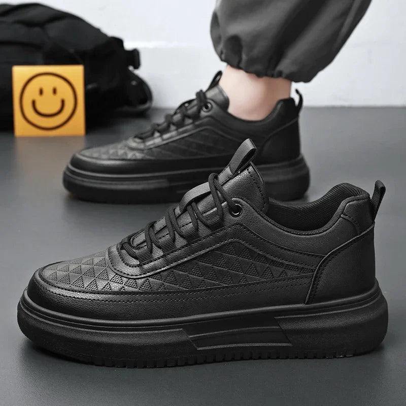 Plataforma ao ar livre Homens Tênis Casuais Moda Sapatos de Corrida Brancos Respiráveis Sapatos Esportivos Masculinos Sapatos de Caminhada Leve Tênis