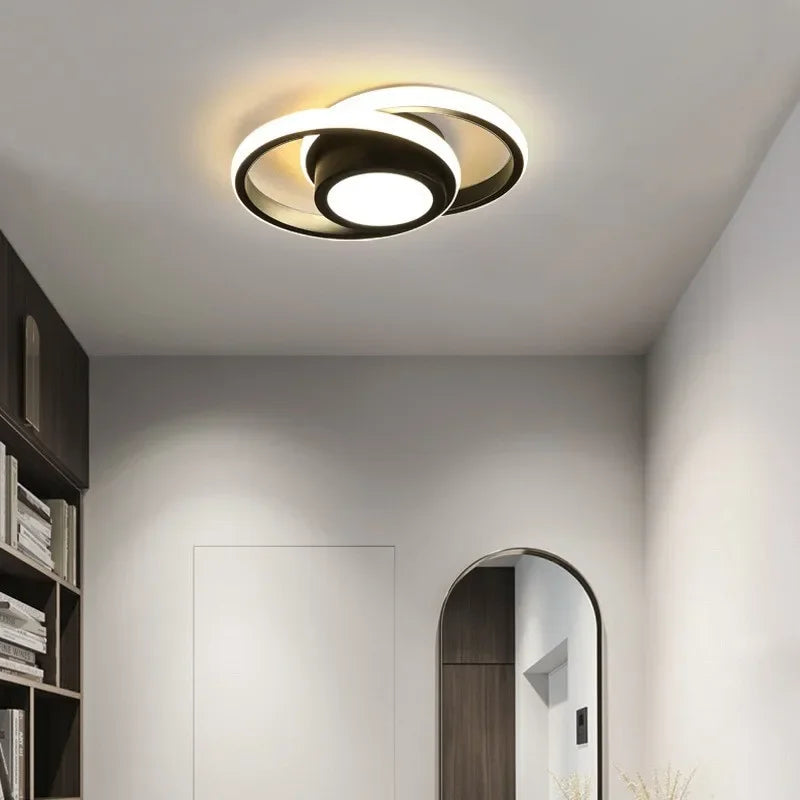 3 Cor Clara LED Lâmpada de Teto Moderna Regulável Lustre de Quarto Luzes de Teto Para Sala de Jantar Sala de Estar Lâmpada de Corredor Nórdico