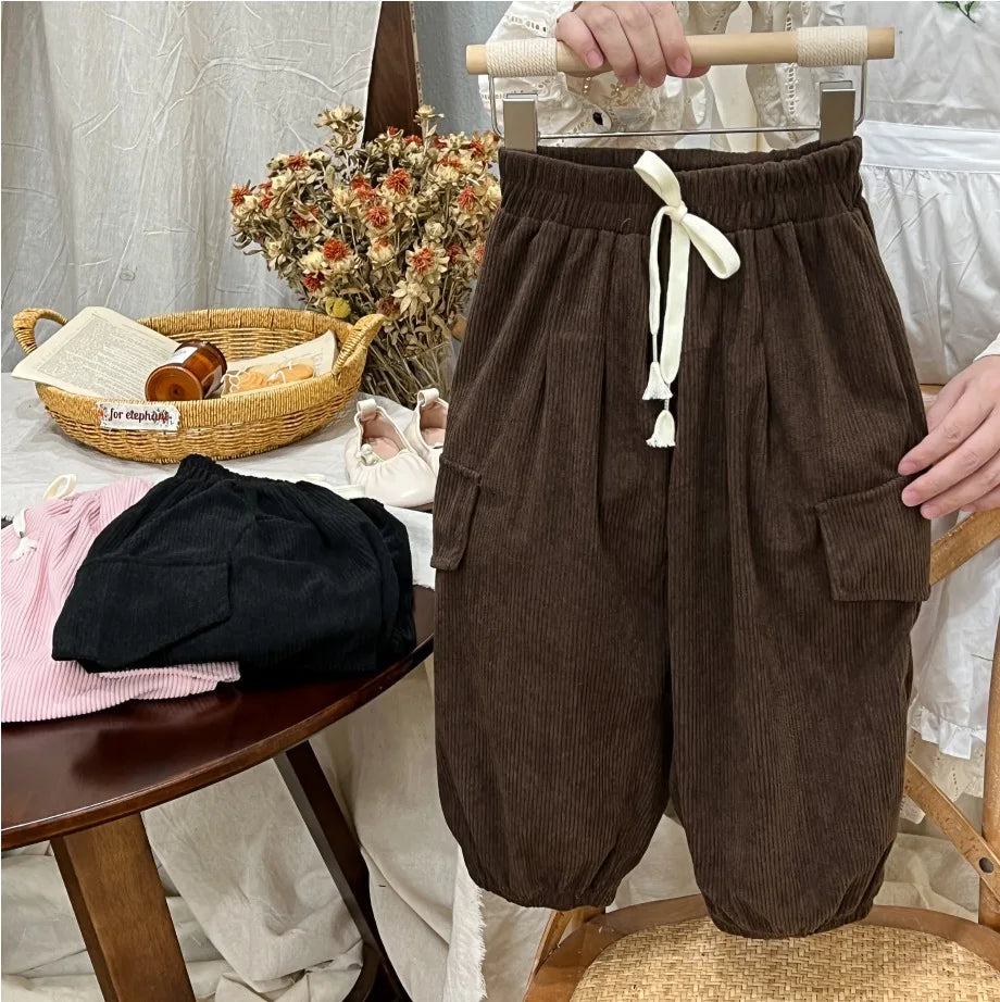 Calças para Bebês Meninos e Meninas 2024 Macacão de Bebê Simples para Meninos Legais Primavera e Outono Crianças Roupas Infantis Inferiores