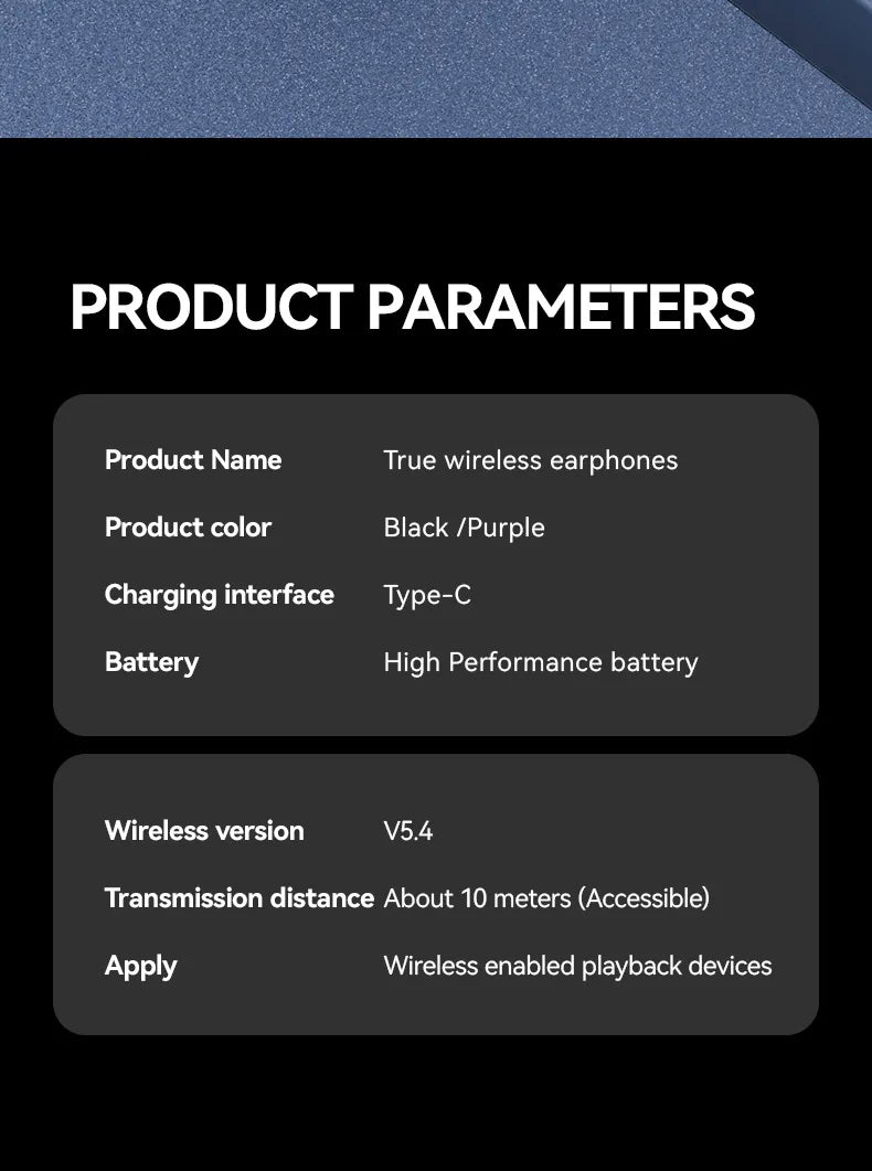Novo Fone de Ouvido Bluetooth Sem Fio Inteligente com Tradução em Clip - Futuro Audiovisual com Tela Sensível ao Toque