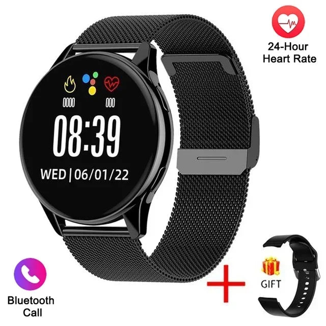 Relógio Inteligente Xiaomi NFC 2024 para Chamadas Bluetooth à Prova d'Água, Relógio Inteligente Masculino e Feminino, Bracelete Fitness com Face de Relógio Personalizada