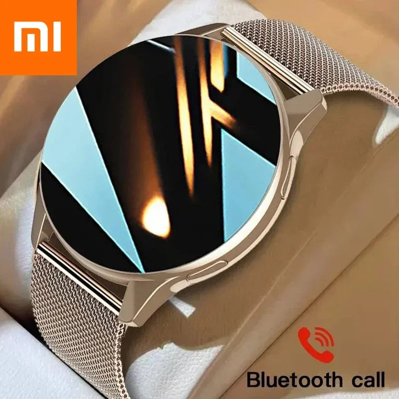 Relógio Inteligente Xiaomi NFC 2024 para Chamadas Bluetooth à Prova d'Água, Relógio Inteligente Masculino e Feminino, Bracelete Fitness com Face de Relógio Personalizada