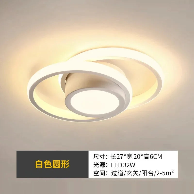 3 Cor Clara LED Lâmpada de Teto Moderna Regulável Lustre de Quarto Luzes de Teto Para Sala de Jantar Sala de Estar Lâmpada de Corredor Nórdico