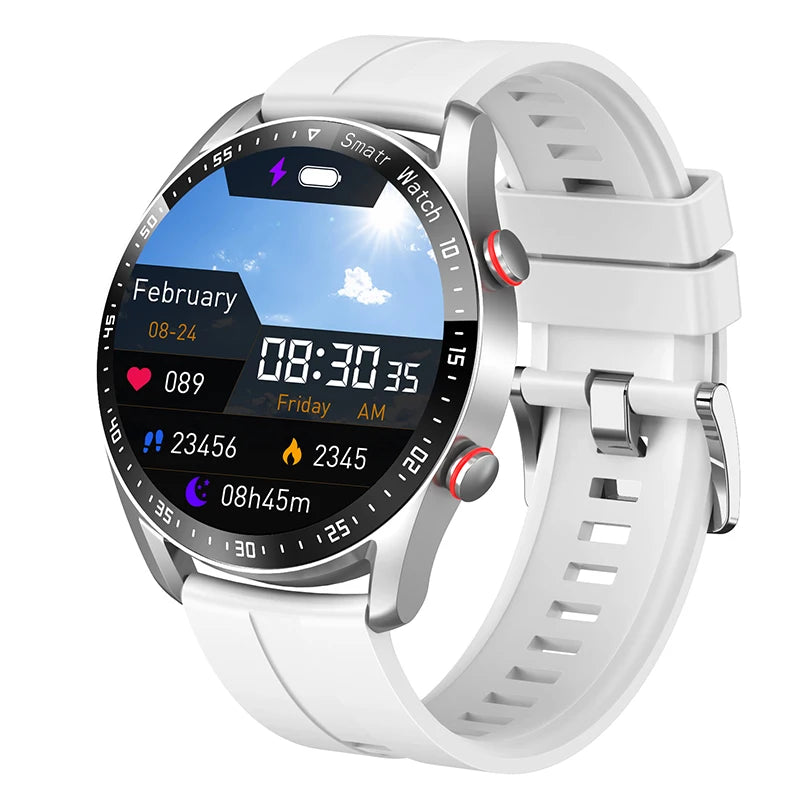 Para Smart Watch da Série Watch GT para Homens e Mulheres, Tela HD, Chamada via Bluetooth, Rastreador GPS, Monitor de Frequência Cardíaca, IP68 à Prova d'Água, SmartWatch Novo 2024