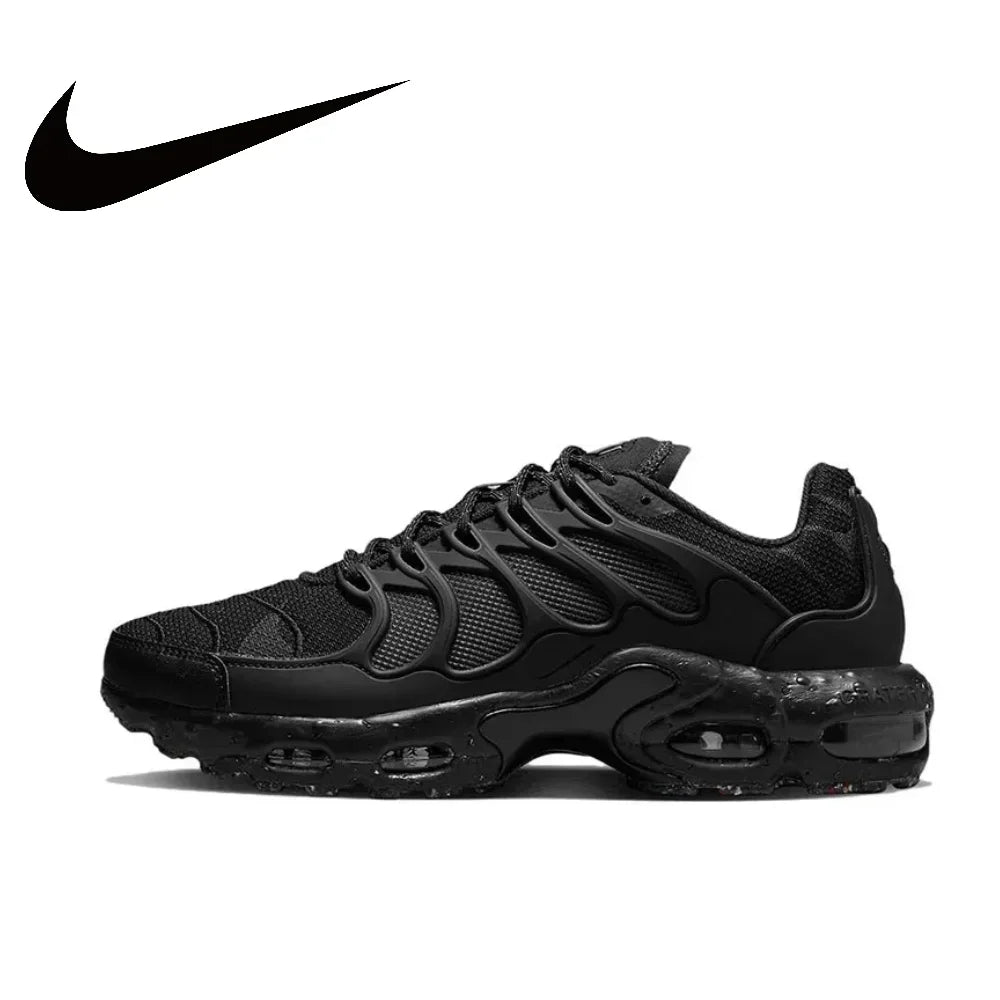 Nike Air Max Plus DM0032-003 Original Retro Low-top Casual Tênis Preto Cinza Tênis Masculino
