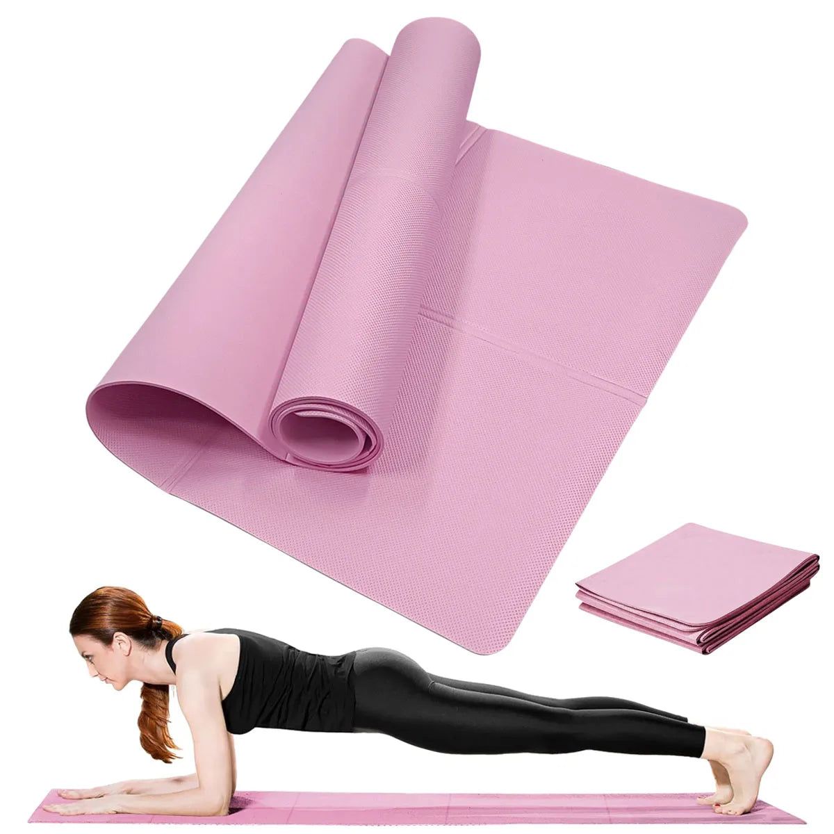 Tapetes de Yoga de EVA de 4MM de espessura, antiderrapantes, para exercícios, yoga e pilates, tapetes de ginástica, equipamentos de fitness