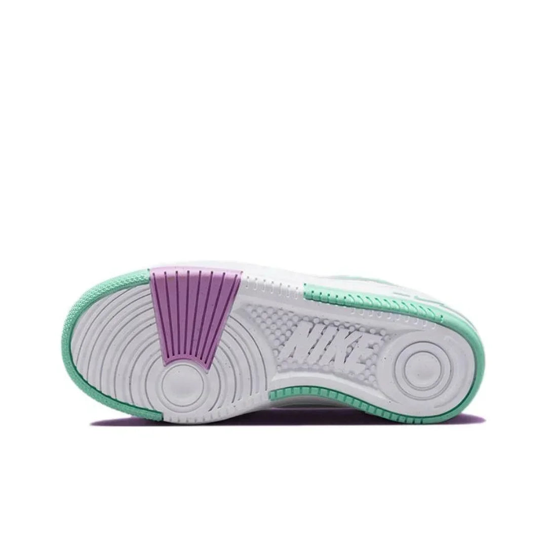 Nike branco verde colorway Gamma Force Sapatos de placa de baixa moda confortáveis antiderrapantes resistentes ao desgaste Modelos masculinos e femininos