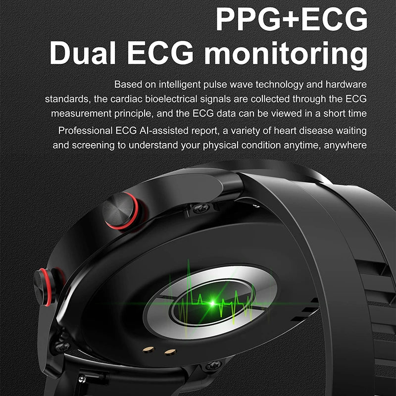 Para Smart Watch da Série Watch GT para Homens e Mulheres, Tela HD, Chamada via Bluetooth, Rastreador GPS, Monitor de Frequência Cardíaca, IP68 à Prova d'Água, SmartWatch Novo 2024