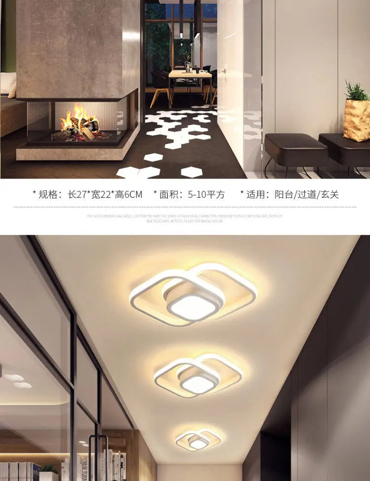 3 Cor Clara LED Lâmpada de Teto Moderna Regulável Lustre de Quarto Luzes de Teto Para Sala de Jantar Sala de Estar Lâmpada de Corredor Nórdico