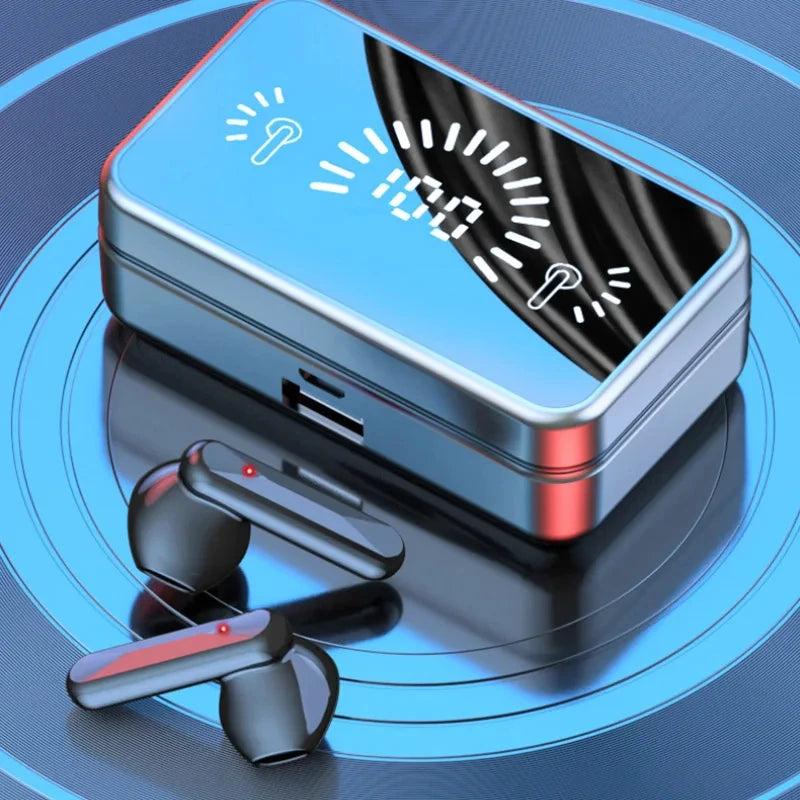 Auscultadores sem fio S20 TWS auscultadores bluetooth sem fio com caixa de carregamento cancelamento de ruído LED auscultadores