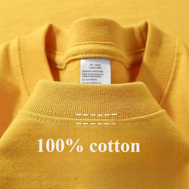 Camiseta de algodão de verão resistente 300 gramas algodão puro americano manga curta camiseta masculina casual base top camiseta grande