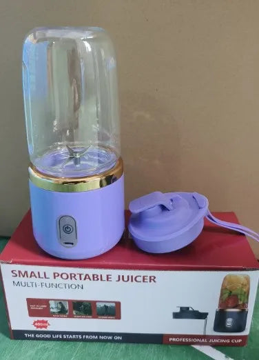 Liquidificador Portátil de Suco Usb Recarregável, Máquina de Copo de Suco com 6 Lâminas, Liquidificador Automático de Smoothie de Frutas