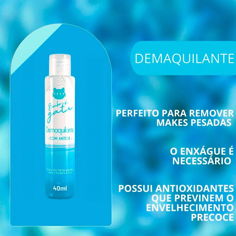 Bálsamo de Limpeza Stick 3 em 1 Miss Rôse - Demaquilante · Vitamina E · Para Todos os Tipos de Pele