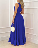 Mulheres Vestido de Festa 2024 Primavera Verão Mais Recente Casual Chique Sexy Diamante Padrão Sem Vivo Maxi Magro Férias Noite Saia Longa