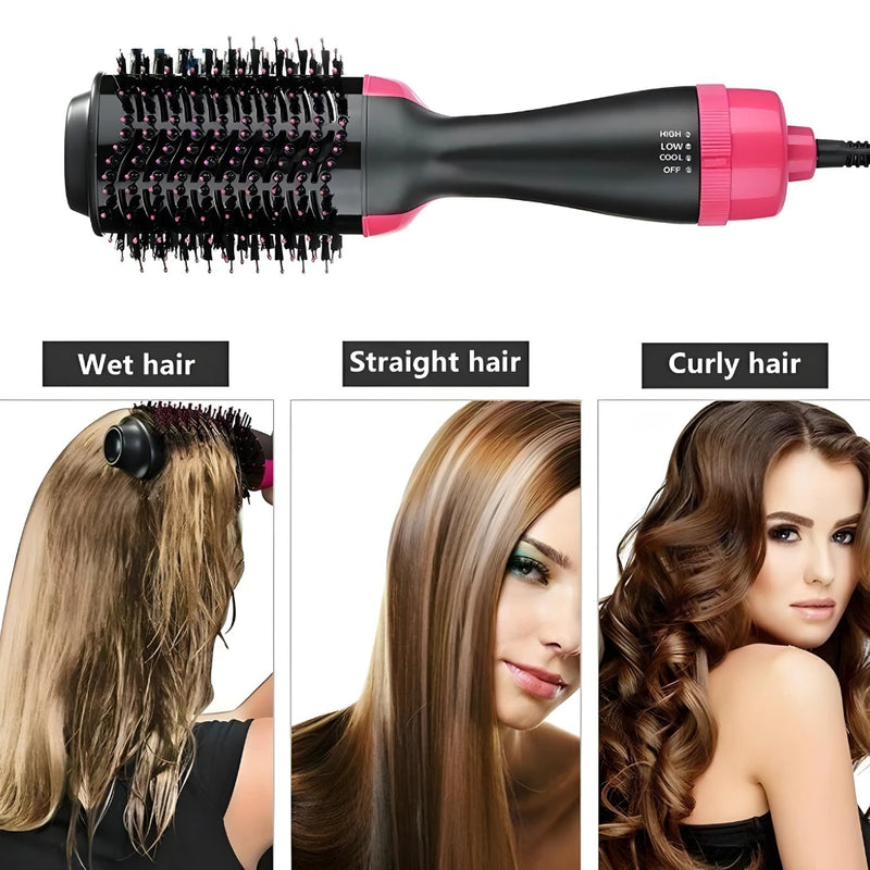 Escova Térmica 3 em 1 com Modelador Tumble