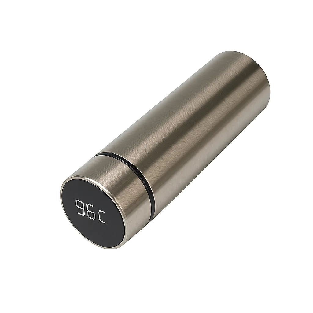 Garrafa Térmica Inox, Sensor de Temperatura Digital Inteligente Led para bebida quente e fria