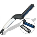 Pente Escova Elétrica Multifuncional para Homens, Curling Hair Curler, Alisador de Barba, Modelagem Rápida de Cabelos