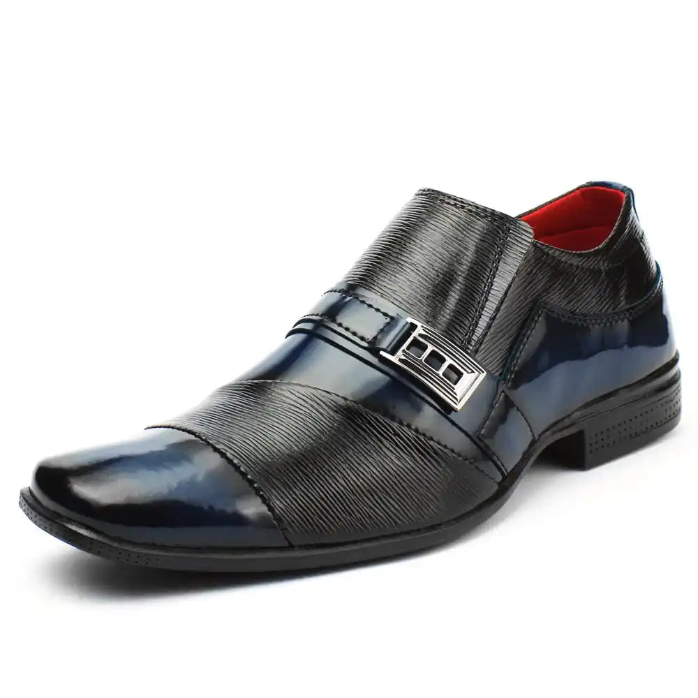 Homens Sapatos Social Luxo Moderno Confortável Sintético Duas Cores Detalhe Metal Calce Fácil Moda Elegante