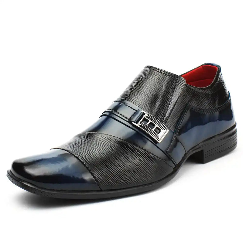 Homens Sapatos Social Luxo Moderno Confortável Sintético Duas Cores Detalhe Metal Calce Fácil Moda Elegante