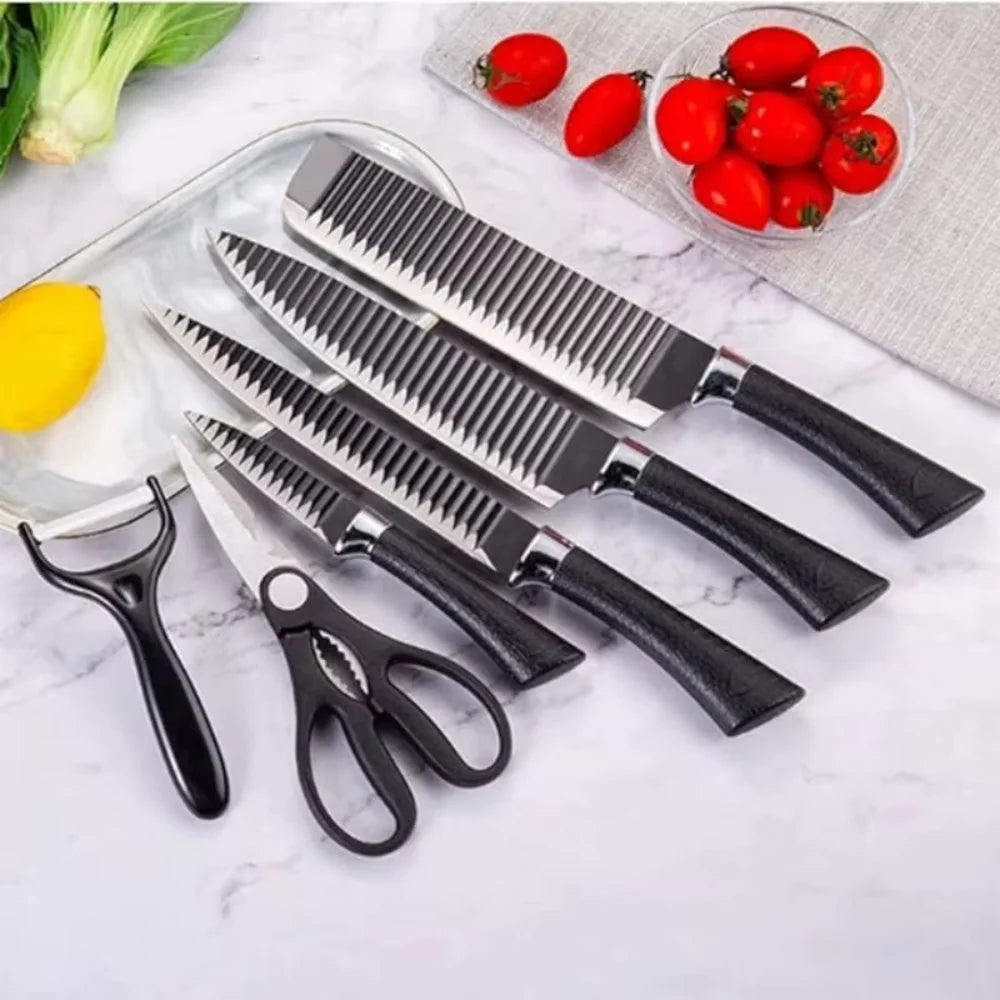 Kit Completo de Facas de Cozinha Profissionais-Conjunto Premium-Facas de Alta Qualidade para Preparação e Corte