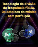 Fone de Ouvido com Fio com Microfone de Cobre Driver Estilo Esportivo Hifi Ergonomico - Entrega Rápida Para Todo o Brasil