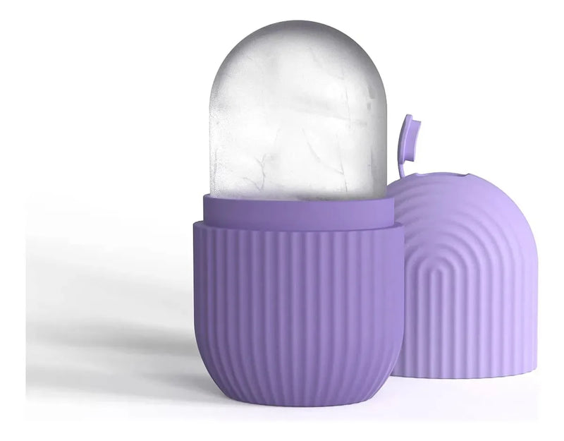 Rolo de Gelo para Rosto Massagem Facial Massageador de Silicone Reduz Inchaço nos Olhos Reutilizável Cuidados com a Pele Facial