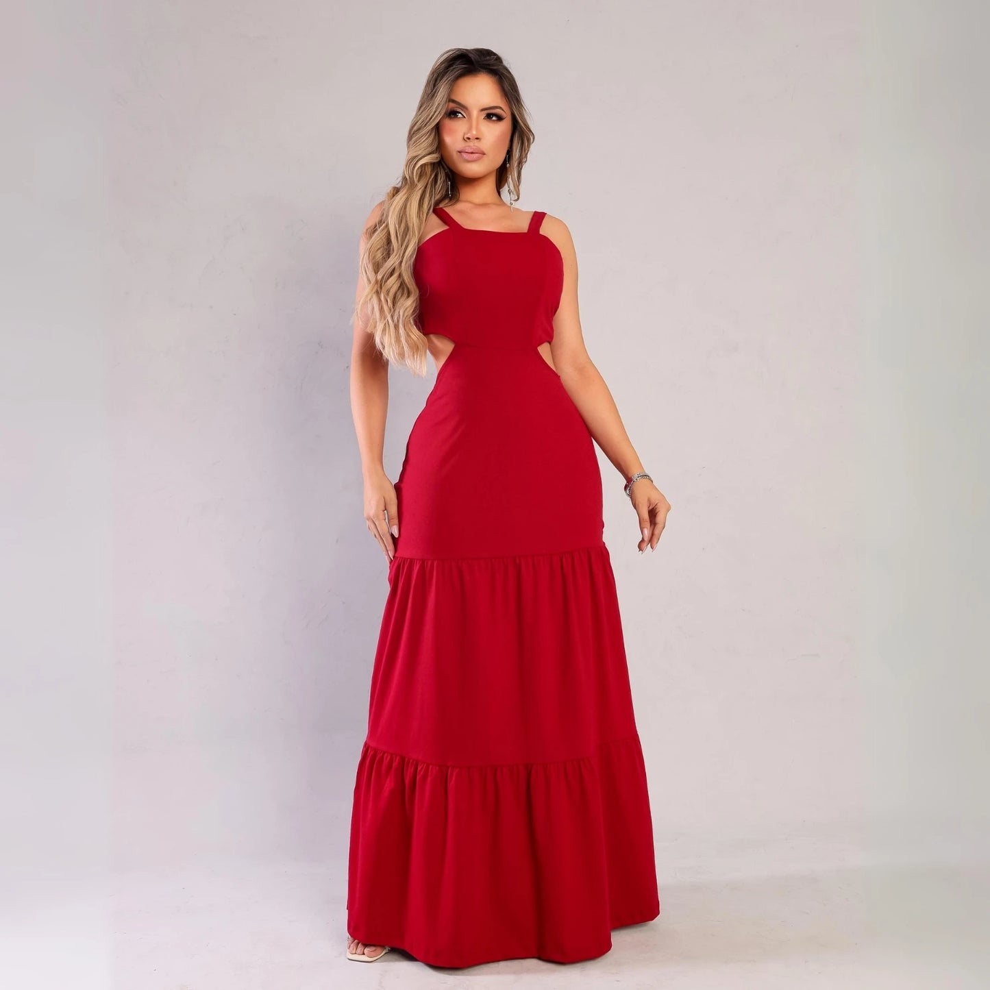 Fashion Blogger Tendencia Vestido Longo Aberto Nas Costas