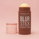Primer Facial Blur Stick ROSA 21-Textura Clara, Poros Invisíveis, Brilho Natural