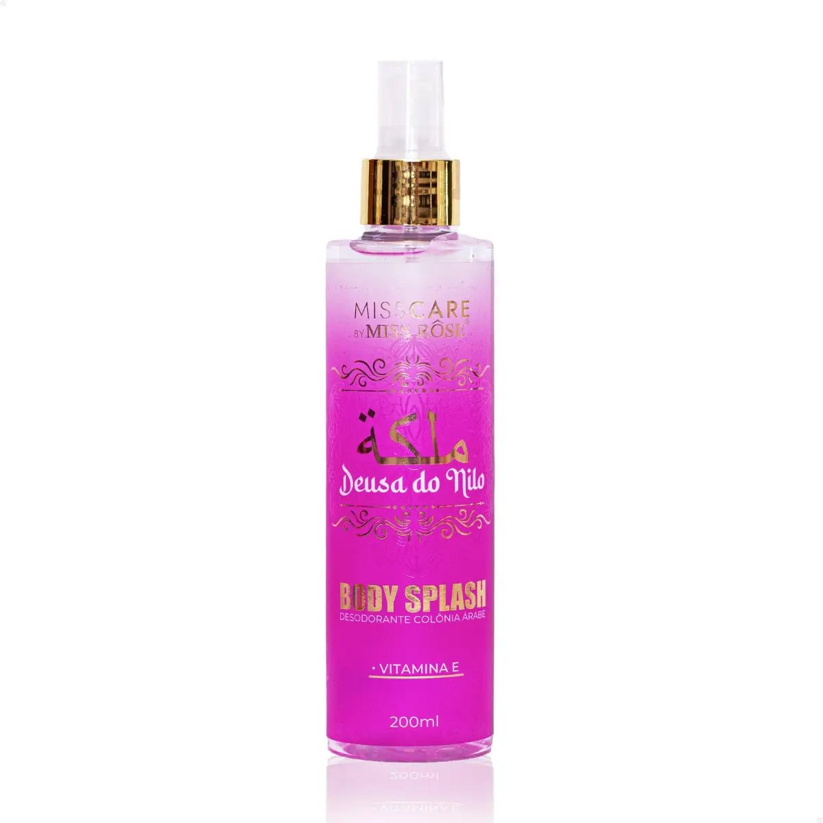 Body Splash Árabe Miss Rôse 200ml – Luxo Oriental, Frescor que Marca Presença