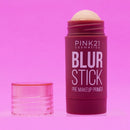 Primer Facial Blur Stick ROSA 21-Textura Clara, Poros Invisíveis, Brilho Natural