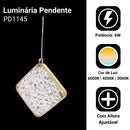 Lâmpada pendente de lustre de cristal dourado Pd45 Pd45