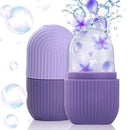 Rolo de Gelo para Rosto Massagem Facial Massageador de Silicone Reduz Inchaço nos Olhos Reutilizável Cuidados com a Pele Facial