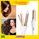 Mini Alisador e Modelador Profissional 2 em 1 Bivolt Cabelos Lisos e Cacheados Versáteis com Praticidade