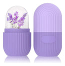 Rolo de Gelo para Rosto Massagem Facial Massageador de Silicone Reduz Inchaço nos Olhos Reutilizável Cuidados com a Pele Facial