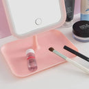 Espelho LED Dobrável – Iluminação e Aumento para Detalhes Para Maquiagem