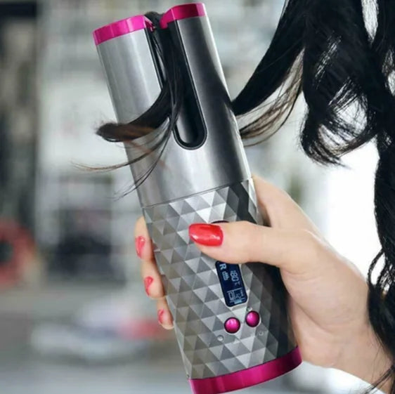 Modelador de Cachos Automático Profissional USB Portátil Sem Fio