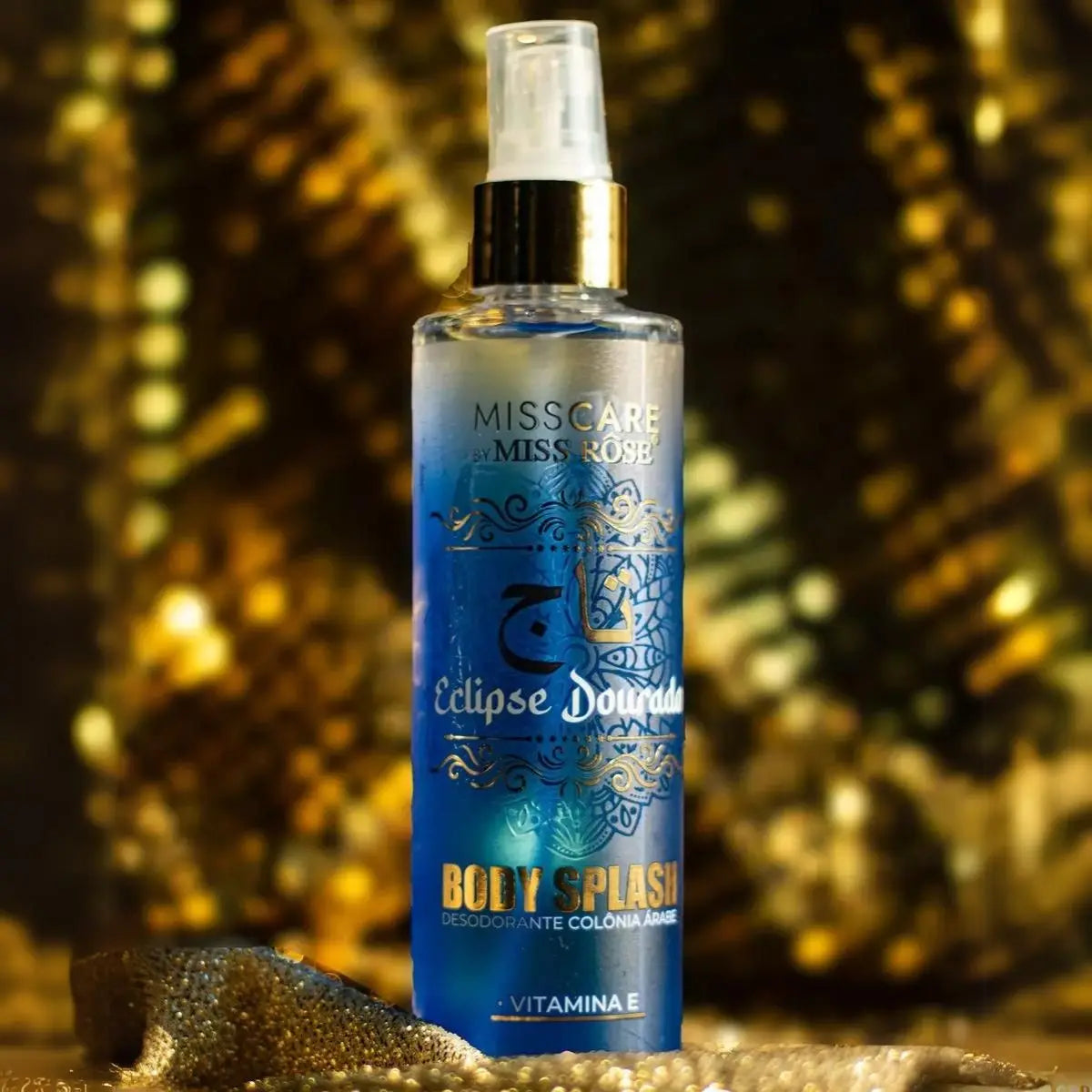 Body Splash Árabe Miss Rôse 200ml – Luxo Oriental, Frescor que Marca Presença