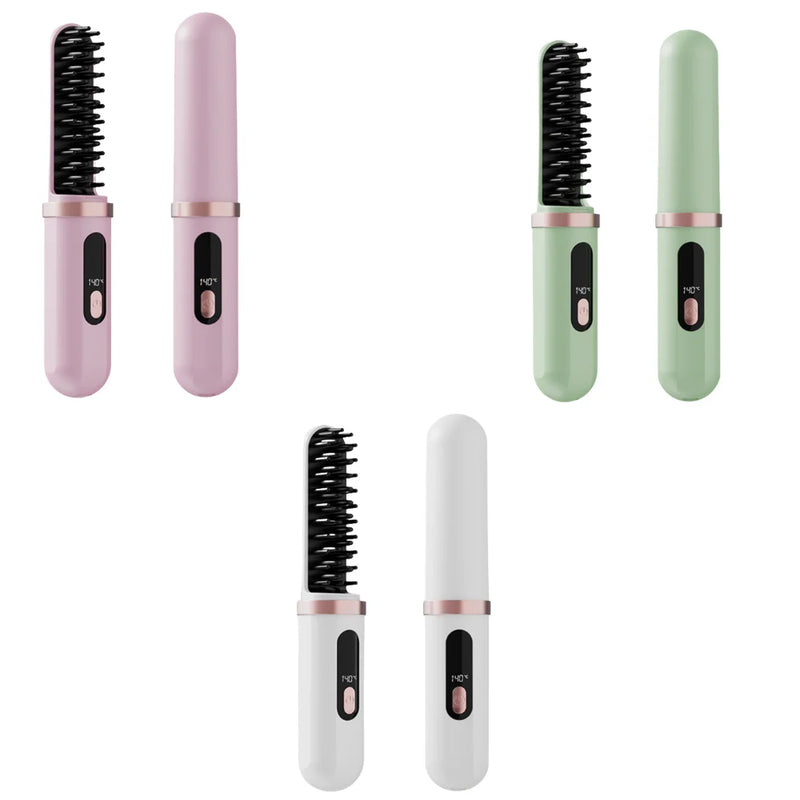 Modelador de Cachos Multifuncional - Portátil, Sem Fio e com Display de Temperatura