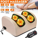 Massageador de Pés Elétrico com Aquecimento, Terapia de Compressão Quente, Shiatsu, Rolo de Amassamento para Relaxamento Muscular e Alívio da Fadiga - Máquina de Spa para Pés